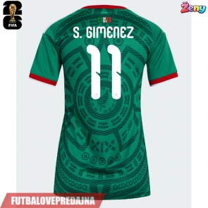 Lacne Ženy Futbalové dres Mexiko Santiago Gimenez #11 MS 2026 Krátky Rukáv - Domáci